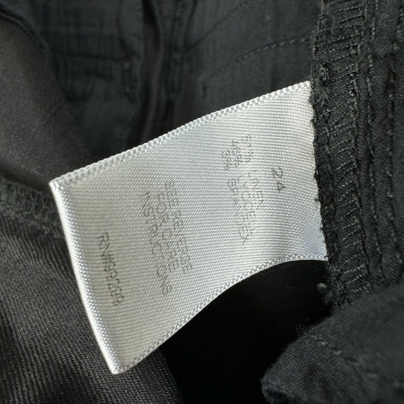Evereve Size 24 High Waist Pants Trousers Black Linen Blend - Picture 6 of 7